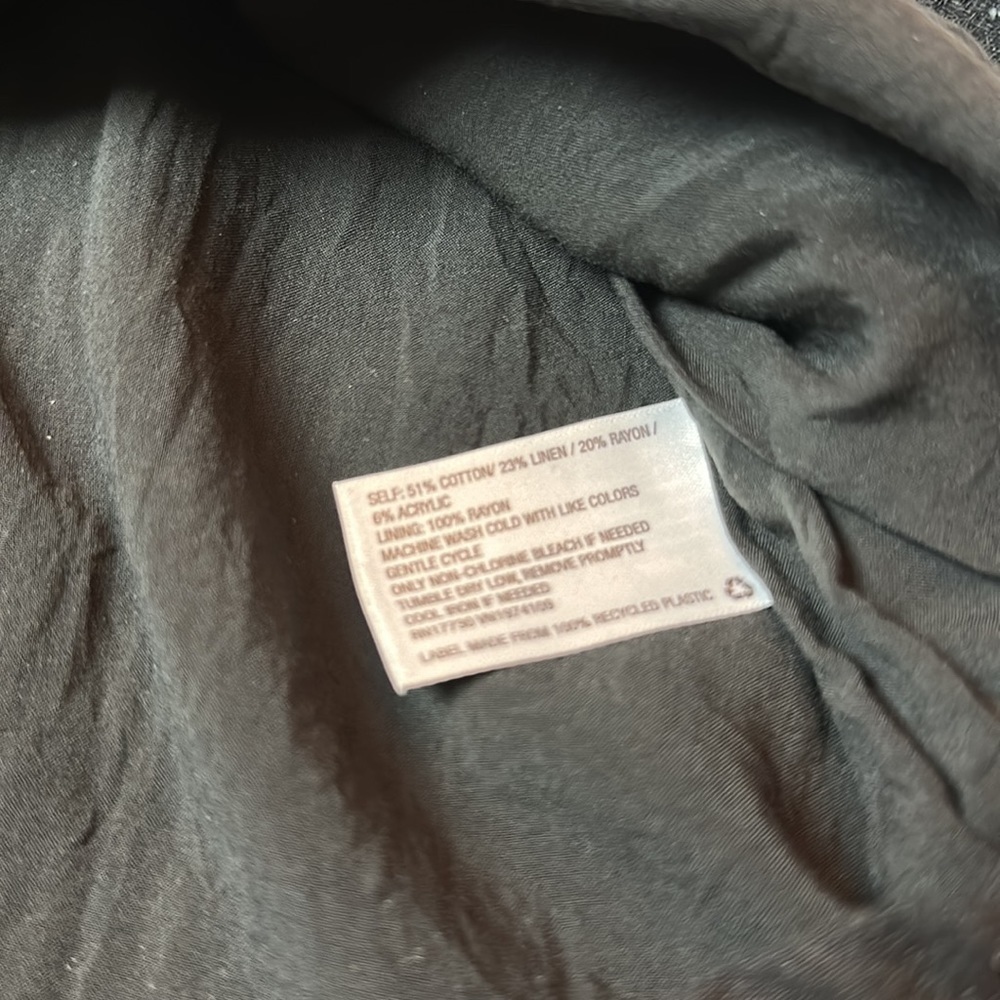 Universal Thread Black Linen Blend Midi Sundress Cottagecore Coastal Pockets XS - Picture 5 of 9